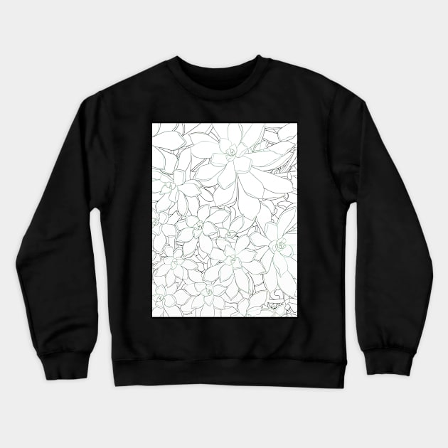 Succulents Crewneck Sweatshirt by Velvet Earth